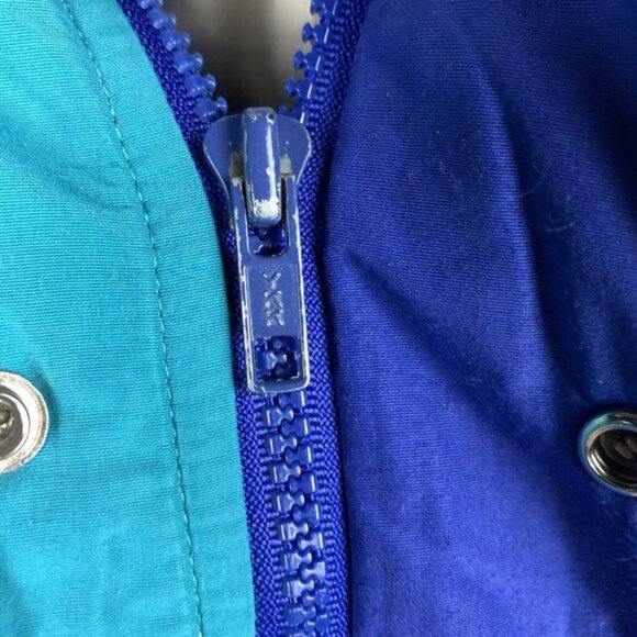 LL Bean Penobscot Parka Mens XL Tall Blue Green Hooded Full Zip Made In USA VTG - Picture 6 of 16